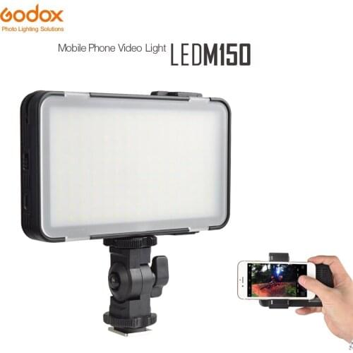 Godox LEDM150 9W 5600K Mobile Phone LED Video Light Built-in Lithium Battery USB Power Charge for Camera Camcorder DV