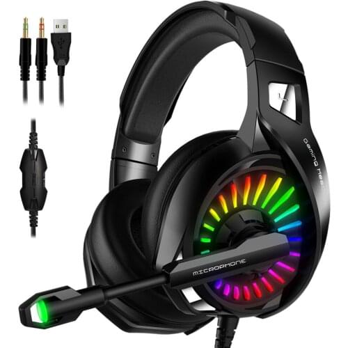 Game Headphone Computer PC With Microphone For Tablet PS4 Noise Rduction 4D Surrounding Wired Control Gaming Headset