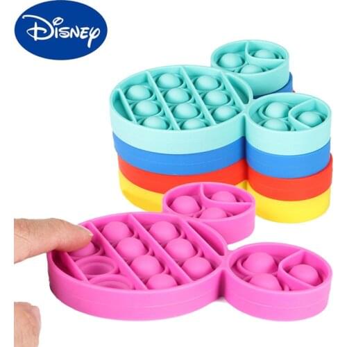 Disney Mickey Mouse Decompression Reliever Fidget Toy Adult Kids Anti Stress Accessories Cartoon Anime Reduce Pressure Toys