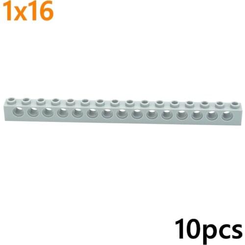 Compatible Assembles Particles 3703 Parts High-tech Building Blocks 1x16 Perforated Brick 15 holes MOC Studded Long Beam Toys