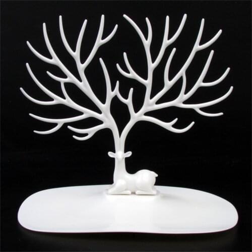Creative Deer Earrings Necklace Ring Bracelet Jewelry Display Stand Tray Tree Storage Racks Organizer Jewelry Shelf Holder