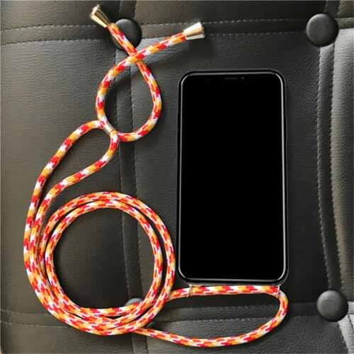 Cross Shoulder Strap Rope Soft TPU Case for LG Q6A Alpha Q6 Plus Prime G6 MINI Q7 Q8 2017 Q60 Necklace Cover