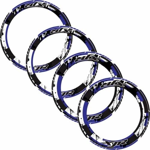 Motorcycle Full tire coverage Thick Edge Outer Rim Sticker reflective Stripe Wheel Decals For YAMAHA XJR all xjr 1300 1400 200