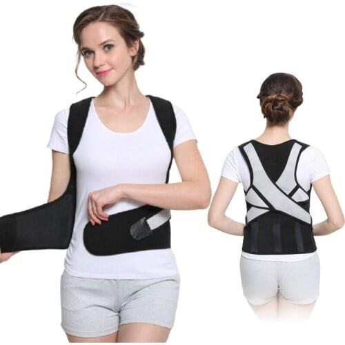 New Adjustable Back Posture Corrector Shoulder Training Belt Back Shoulder Support Brace