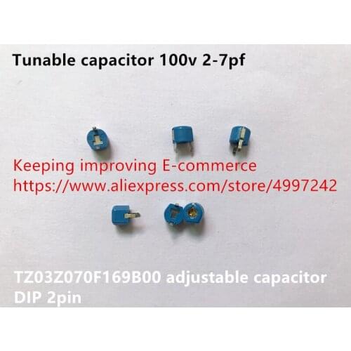 Original new 100% tunable capacitor 100v 2-7pf TZ03Z070F169B00 adjustable capacitor DIP 2pin (Inductor)