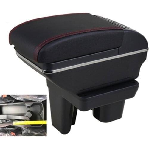 Armrest Box For Toyota Hilux Duel Comfort Storage Black Leather Content Ash Tray Central Console Cup Holder Car Styling
