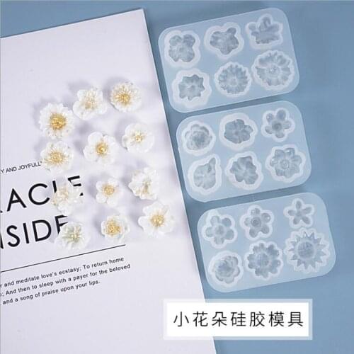 Transparent Silicone Mould Dried Flower Resin Decorative Craft DIY Small daisy flower Mold epoxy resin molds for jewelry