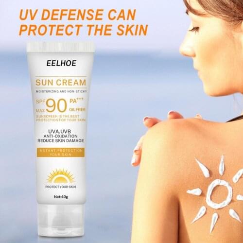 40g Facial Body Sunscreen Whitening Sun Cream Women Sun Cream Safe Lightweight Plant Extracts Moisture Repair UV Sunscreen Cream