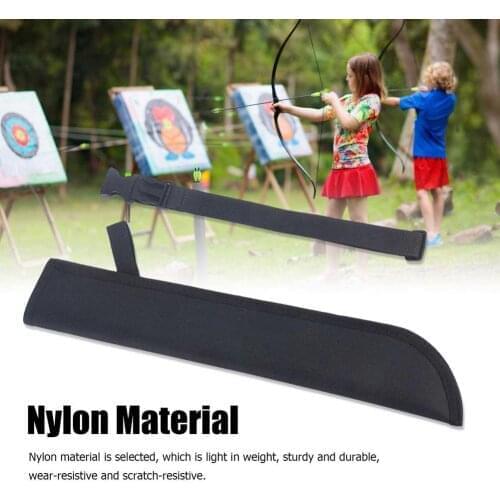 Kids Hunting Arrows Quiver Bag Portable Adjustable Arrow Bags With Belt For Children Outdoor Nylon Archery Holder Bag 46x8.5cm