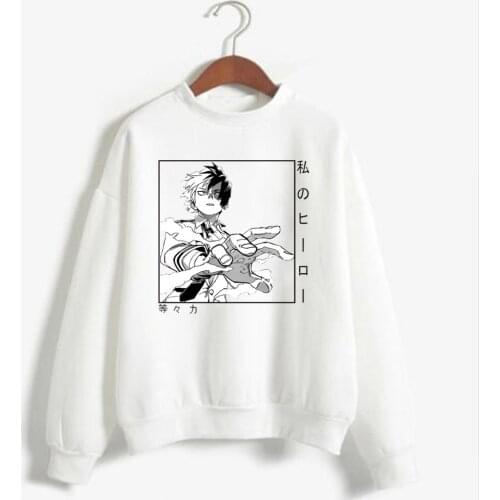 Harajuku My Hero Academia Unisex Hoodies Shoto Todoroki Sweatshirts