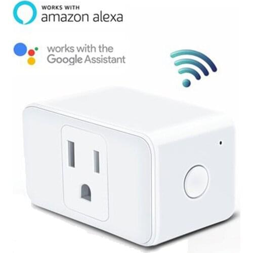 WIFI Switch Smart Outlet Plug Socket Power Timer US 100 -250V work Google Home Alexa Echo Smart House Home Automation