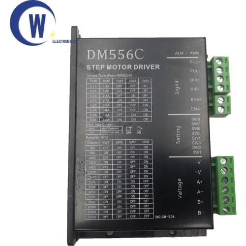 Stepper motor DM556C parts Metal shell stepper motor driver DM542 pulse replacement 5/24 universal driver board