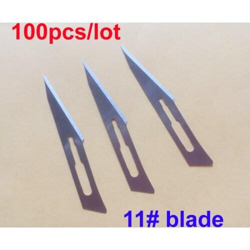 100pcs/lot Blade 11# Surgery Scalpel Opening Repair Tools Knife for Disposable Sterile/Mobile Phone/Beauty/DIY