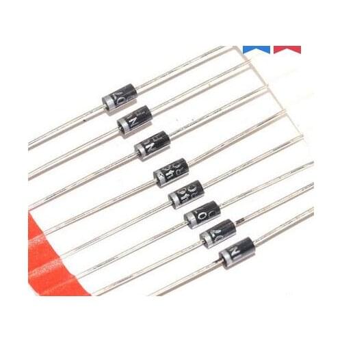 1N4007 DIODE GEN PURPOSE 1000V 1A DO41 100pcs