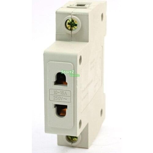 EU US 2 Pin Plug 250VAC 10-16A DIN Rail Mount AC30 Modular Power Socket