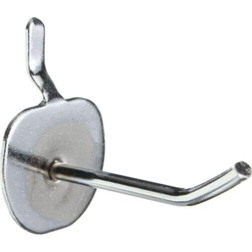 25 x Single Pegboard Slatwall Hooks Display Shop Prong Hanger 50mm