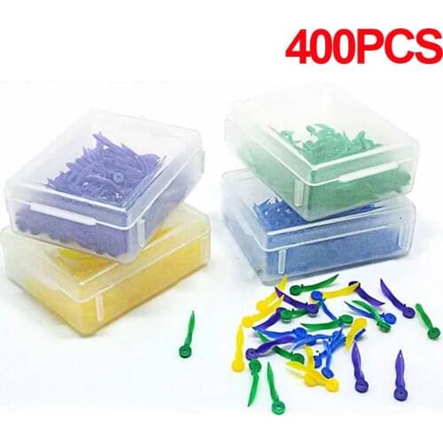 400pcs/4boxes Disposable Dental Wedges Circular hole Medical Plastic Arc Concave Design Diastema End Dentist Care Colorful