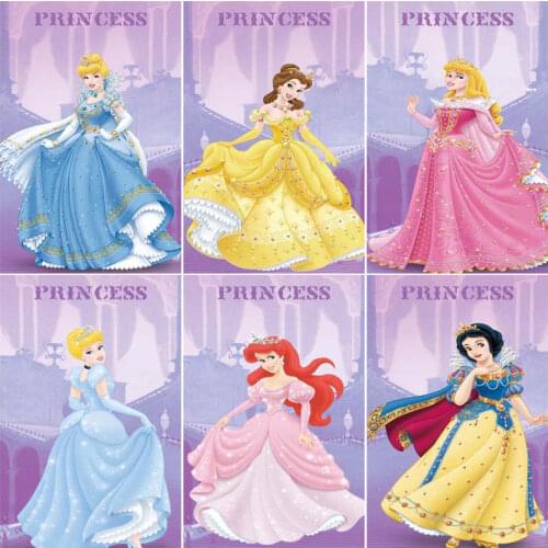 Disney Princess Belle&Snow White 5D DIY Diamond Painting Cross Stitch Full Square/Round Diamond Embroidery Mosaic Home Decor
