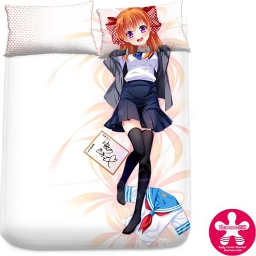Anime Cartoon Gekkan Shoujo Nozaki-kun Milk Silk Mattress Cover Fitted Sheet Fitted cover bedspread counterpane