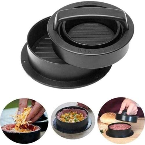 ABS Hamburger Maker Hamburger Press Round Shape Non-Stick Chef Cutlets Hamburger Meat Beef Grill Burger Press Patty Maker Mold