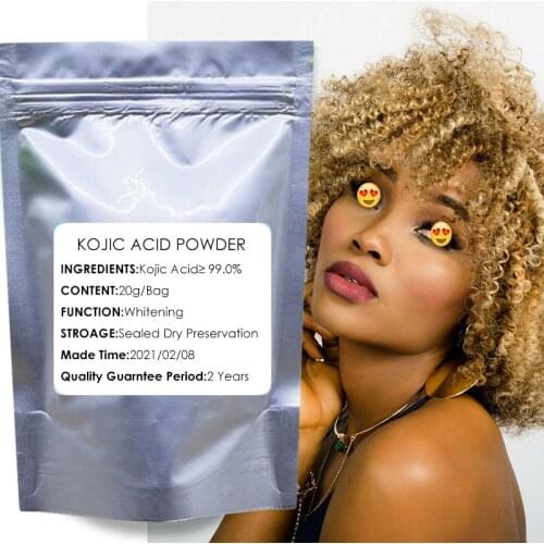 Pure 99% Kojic Acid Face Care Acne Age Spots Remove Kojic Acid Powder Anti Freckle Skin Whitening Lightener Bleaching Cream 20g