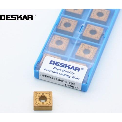 DESKAR SNMG120408 SNMG120408 R-S L-S TM LF9018 CNC Lathe Cutter Cutting Carbide Inserts Turning Tools For Steel Parts