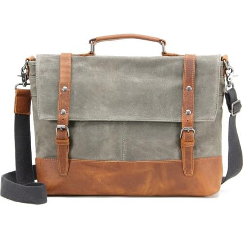 HOYOBISH Men's Leather Briefcases