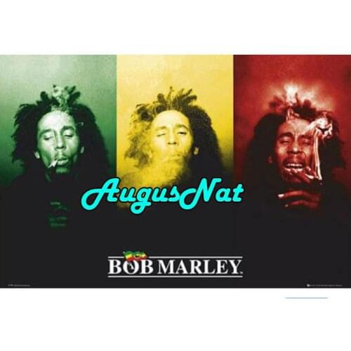 Bob marley diamond painting smoking daimond embroidery singer star diamant mosaic oil painting by numbers canvas paint poster