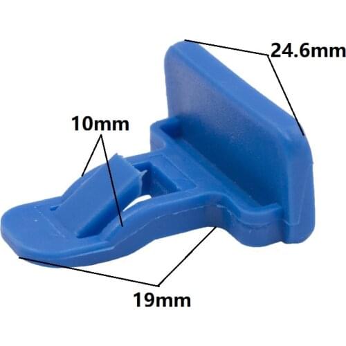 KELIMI 100Pcs Car Body exterior trim strip clips For Toyota decoration retainers snaps fasteners fixed blue