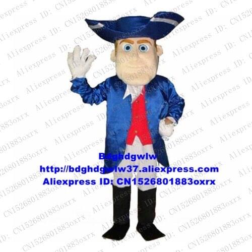 Patriot Gentleman Gentry Knight Earl Count Mascot Costume Adult Cartoon Character Suit Closing Ceremony Department Store zx2557
