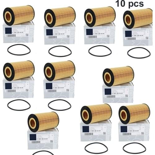Engine Oil Filter 0001803009 for Mercedes-Benz C204 C209 C219 W211 W164 S211 A197 C216 R230 CLS63 E63 ML63 S63 10 pcs
