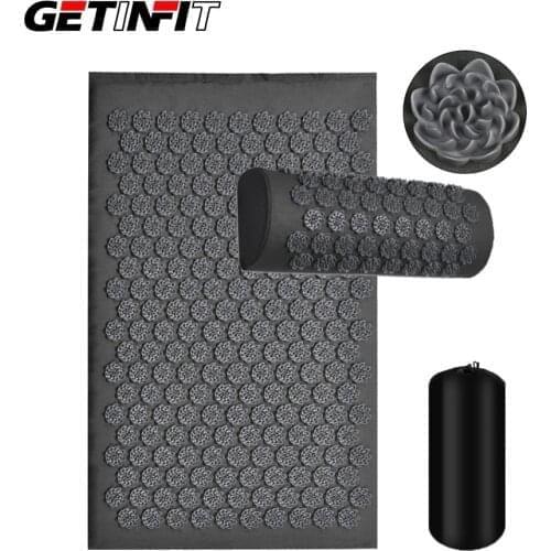 Getinfit Massager Mat Set Massager Cushion Acupressure Relieve Back Body Pain Spike Mat Acupuncture Massage Mat with Pillow