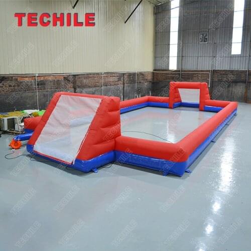 Newly designed outdoor sports games kids inflatable football field for sale football & soccer