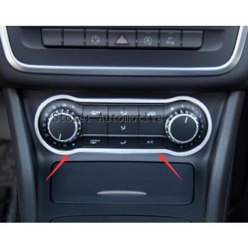 Aluminum Alloy Air Condition Panel Trim For Mercedes Benz GLA CLA 200 220 A180 B200 Accessory Car Styling