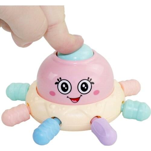 Cute Cartoon Octopus Baby Molar Rattle Toy Fun Children Will Make Sound Game Rattle Toy Baby Gift Color Random Delivery