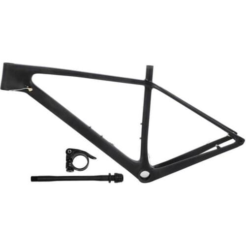 Bike Frame Mountain Bicycle Ultralight Carbon Fiber Bike Front Fork Frame Seatpost Clip Tube Shaft Bike Frame for 29ER wheel set