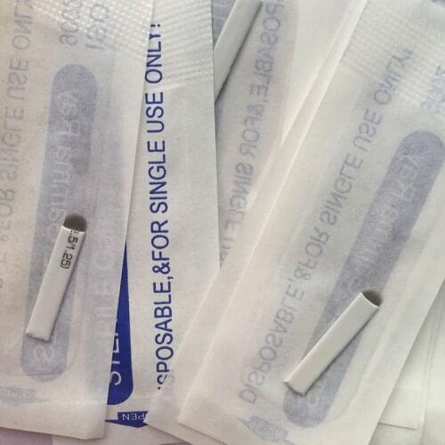 50Pcs 12 14 16 18 U shape microblading Needle Eyebrow Tattoo Blades 3D Embroidery Manual Pen Permanent Makeup tattoo accessory
