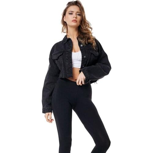 Sexy tassel Denim Jackets Women Hole Boyfriend Style Long Sleeve Vintage Jean jacket Denim Loose Autumn Denim Coat bomber jacket