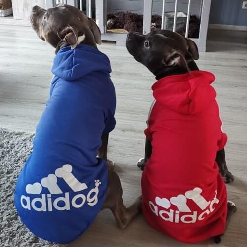 Pet Products Dog Clothing Coat Jacket Hoodie Sweater Clothes For Big Dogs Cotton Clothing For Dogs Sports Style Pet Dog Clothes