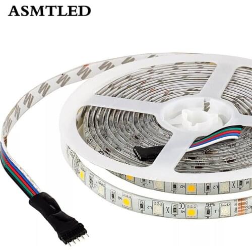 SMD 5050 RGB LED Strip IP30 Waterproof DC 12V 5M 300LED RGBW RGBWW LED Light Strips Set Flexible+40 Key IR+12V 3A Power Supply