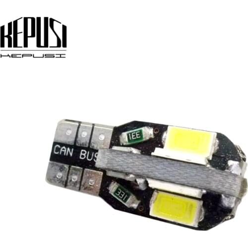 W5W T10 Car Led Bulbs 10 SMD Side Wedge Dome Light Reading Turn Signal Lamp 194 168 5630 White Warm White 12V