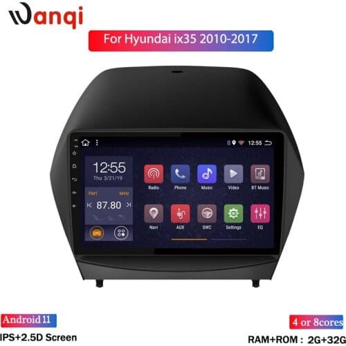 Wanqi Android 8.1 9 inch Car Stereo For 2010-2017 Hyundai IX35 GPS Navigation Multimedia Player With USB Bluetooth