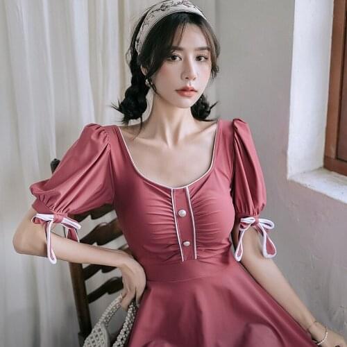 Women Bathing Suit Swimsuit 2021 Plus Sizes One Piece Female Sexy Ins Size Print Polyester Sierra Surfer Push Up Swimwear High