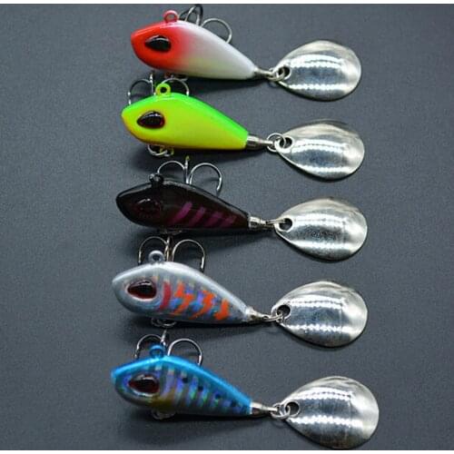 1PC Fishign Bait 3-Hooks Metal VIB Fishing Lures Fishing Tackle Pin Crankbait Vibration Spinner Sinking Bait 6g