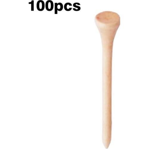 100pcs/Pack Professional Premium Wooden Golf Tees 54mm with Golf Ball Markers Universal Eco-Friendly Golf Tees Accessories