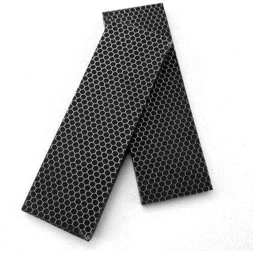 120X40X6MM Black Snakeskin Honeycomb C-Tek Resin Board for Tactical Knife Shank Grips DIY Art Craft Slingshot Tool 1PC
