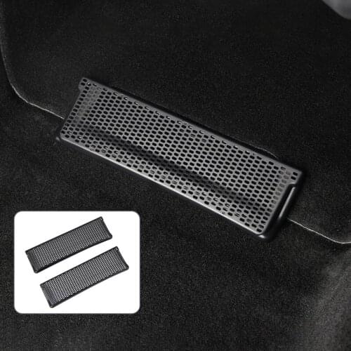 For Tesla Model Y 2021 2022 2Pcs Air Vent Anti-Blocking Dust Cover Anti-blocking Dust Cover Net Car Air Outlet Covers Under Seat