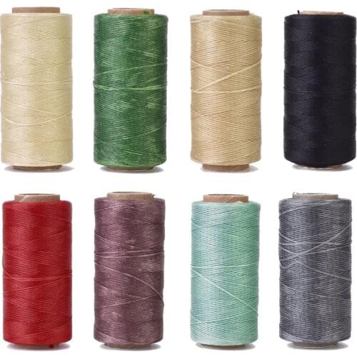 3 Roll Waxed Polyester Flat Cord 0.8mm Wide for jewelry making DIY Bags Bracelet Necklace Accessories Supplies,about 260m/roll