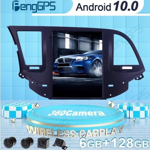 360 Camera Car DVD Player GPS Navigation For Hyundai Elantra 2016-2018 Tesla Style Android Radio Car Stereo Multimedia Headunit