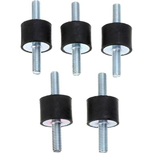5pcs 15x20mm Vibration Isolator M6 Rubber Isolator Mounts Isolators Bobbins Silentblock For Air Compressors